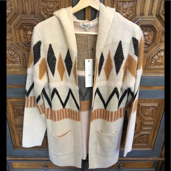 woven heart cardigan